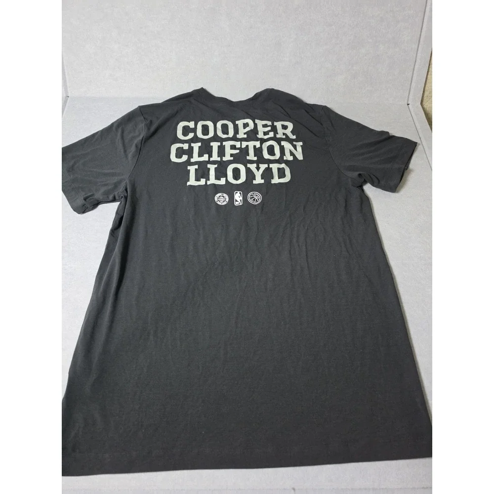 Nike NBA 75th Anniversary Pioneers T-Shirt Mens L Black Cooper Clifton Lloyd